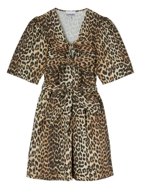 Organic Cotton Mini Dress - Ganni