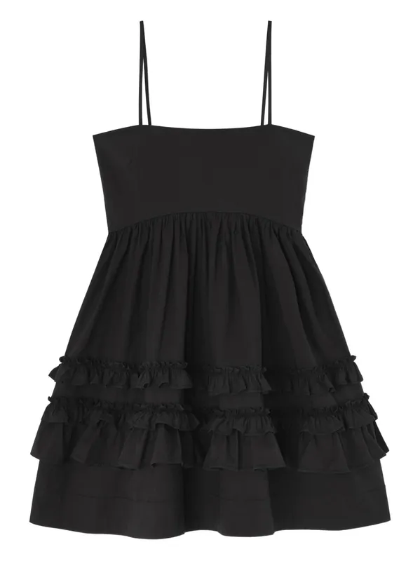 Organic Cotton Mini Dress - Ganni
