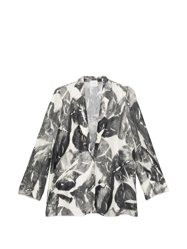 Printed Single-Breasted Jacket
