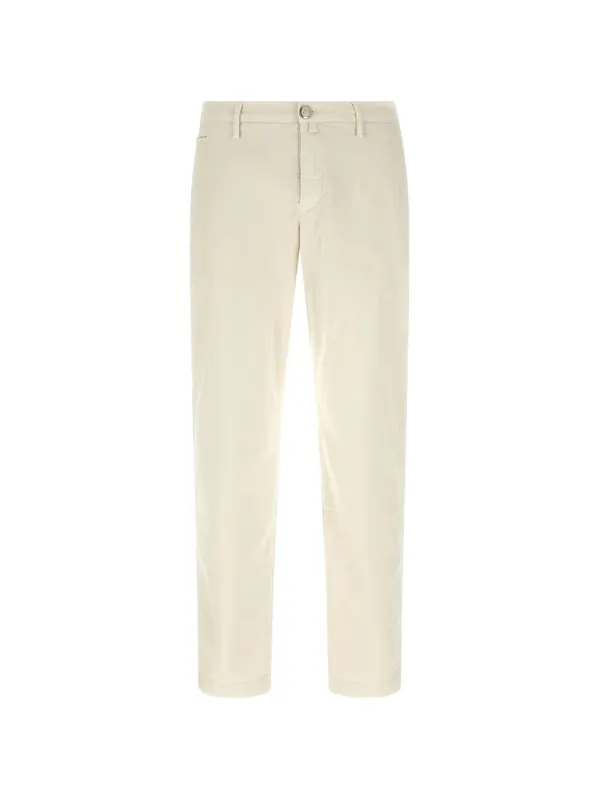Cotton Blend Trousers - Jacob Cohen