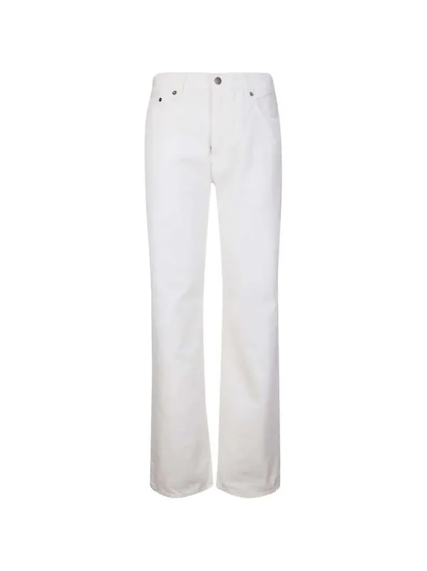 Jeans With Logo Patch - Haikure