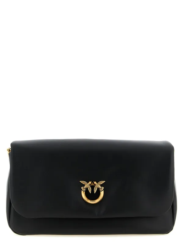 Click Soft Classic Crossbody Bags Black - Pinko