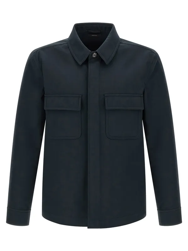 Twill Overshirt Shirt And Blouse Blue - Tom Ford