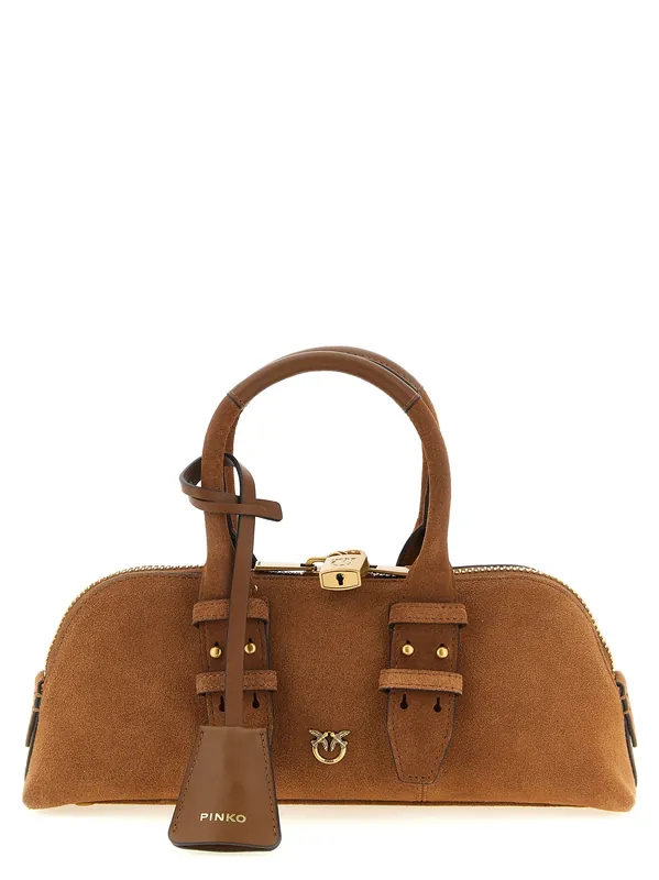 Bowling Baguette Shoulder Bags Brown - Pinko