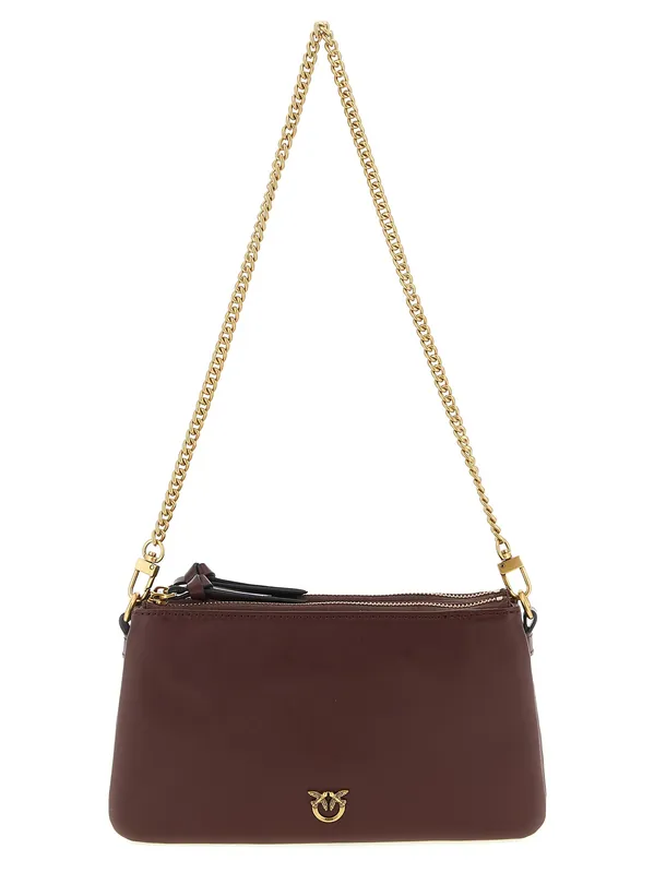 Mini Double Crossbody Bags Bordeaux - Pinko