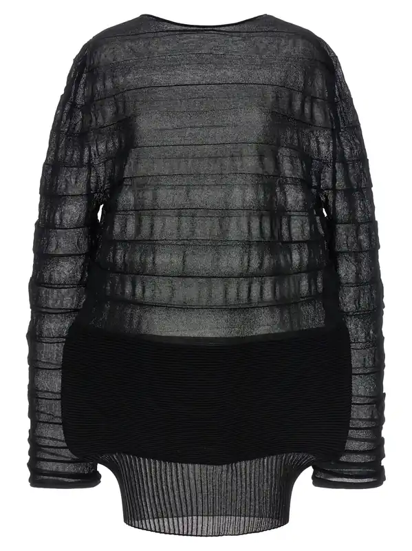 Moving Knit Tops Black - Issey Miyake