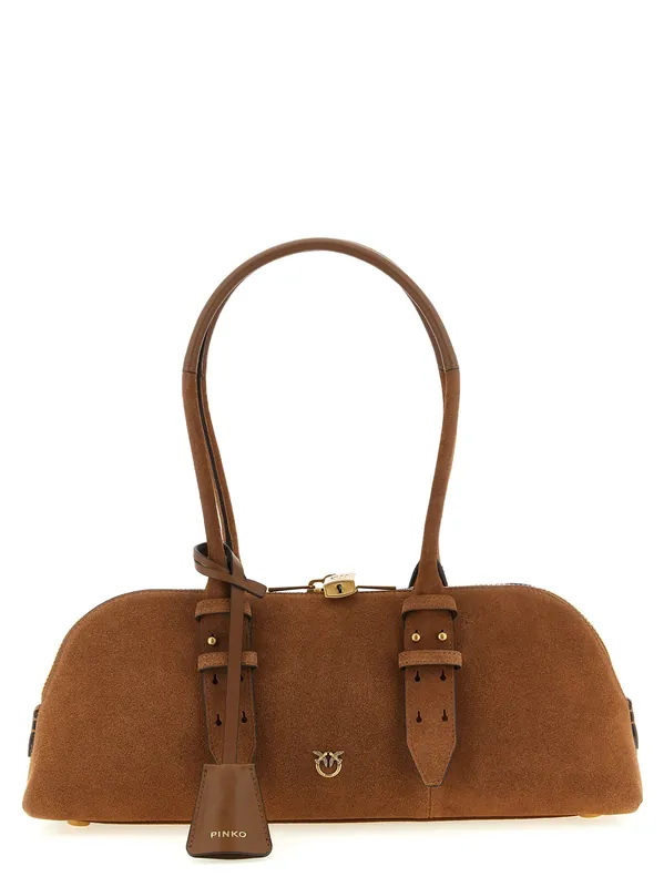 Bowling Baguette Shoulder Bags Brown - Pinko