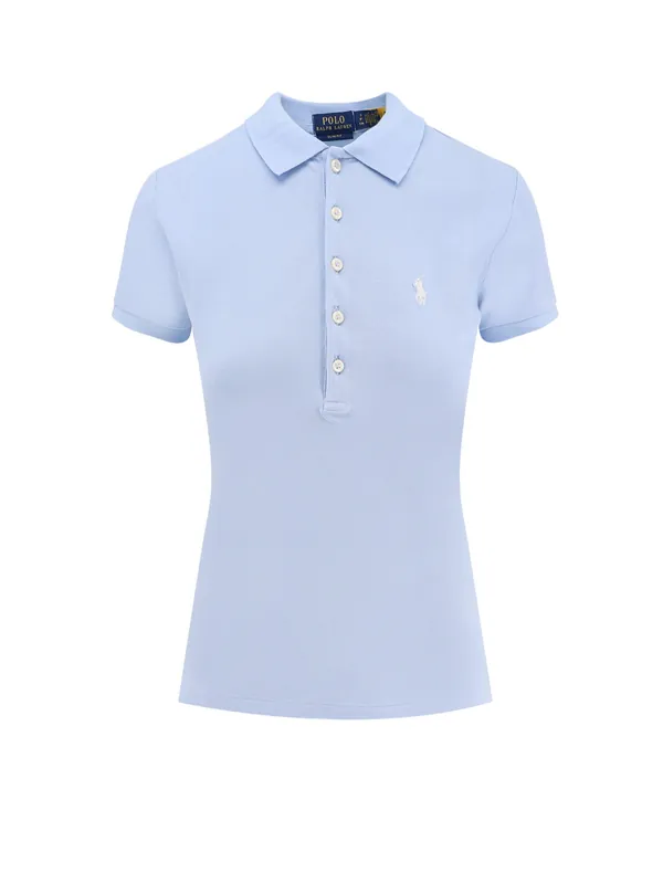 Cotton Blend Polo With Embroidered Logo - Polo Ralph Lauren