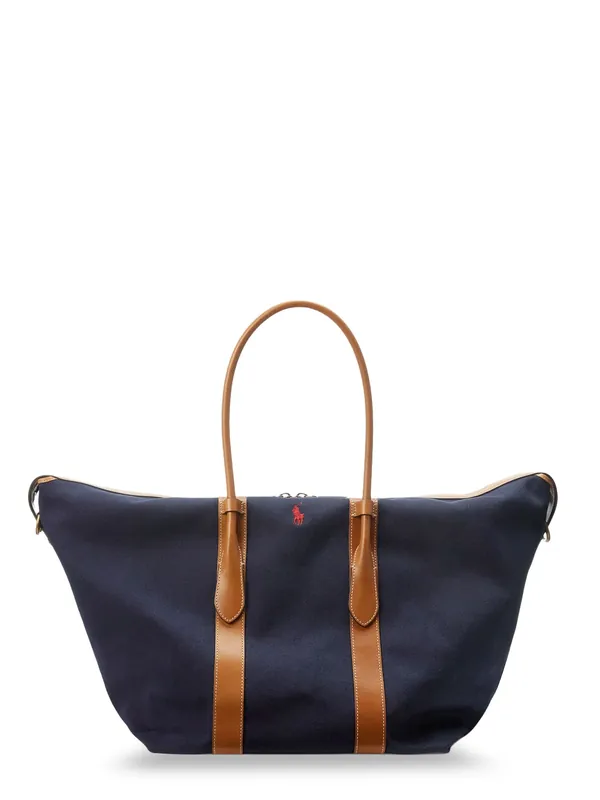 Canvas Shoulder Bag With Embroidered Logo - Polo Ralph Lauren