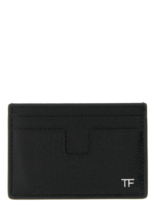 Leather Card Holder Wallets And Card Holders Black - Tom Ford