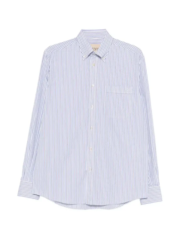 Striped Cotton Shirt - Valentino Garavani