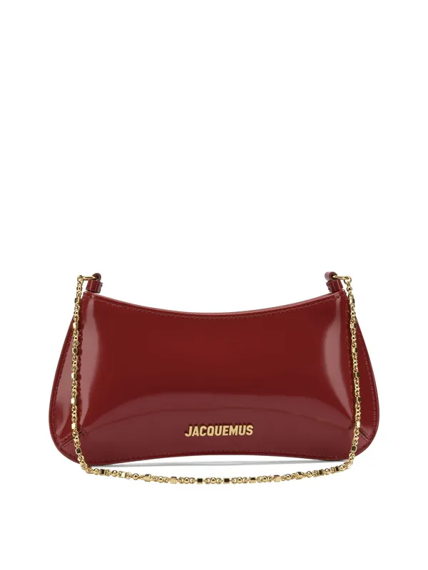 Le Petit Bisou Chaine Shoulder Bags Red - Jacquemus