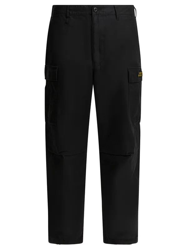 Cotton Cargo Pants Trousers Black - Human Made