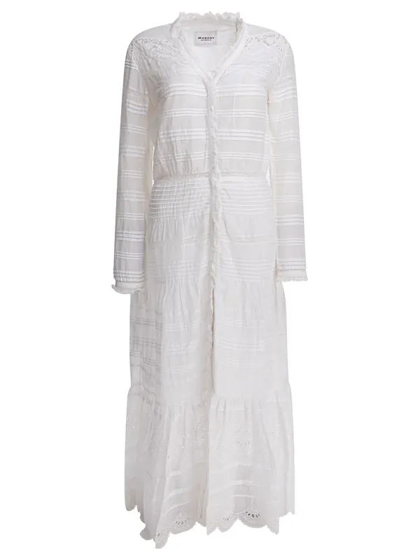 Cotton Chemise Dress Dresses White - Isabel Marant ÉToile