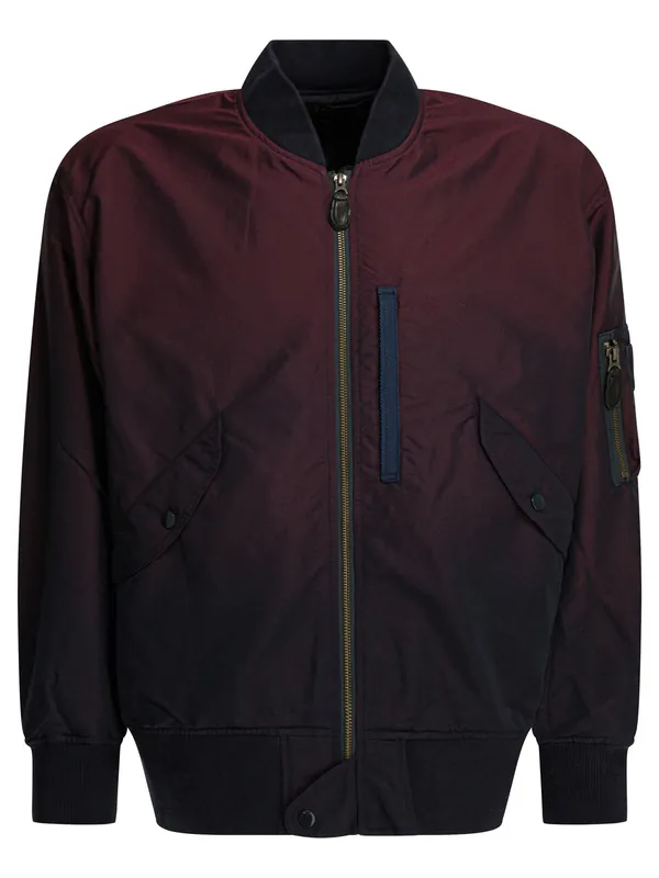 Solid-Colored Bomber Jacket Jackets And Coats Bordeaux