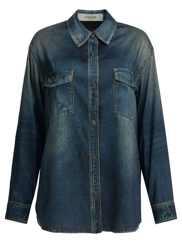 Patty Shirts Blue - Golden Goose