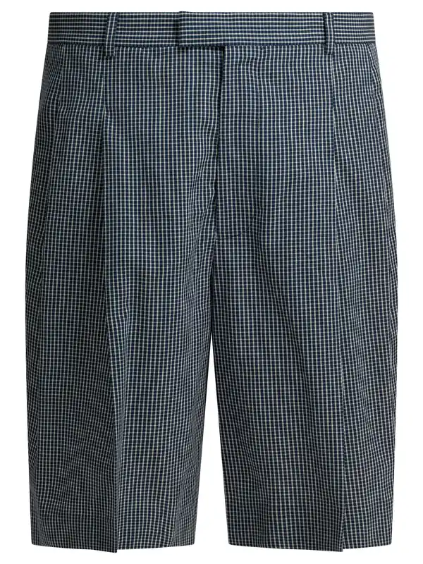 Formal Plaid Shorts Blue - Givenchy