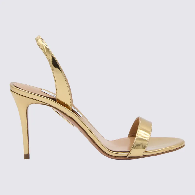 Sandals Soft Gold - Aquazzura