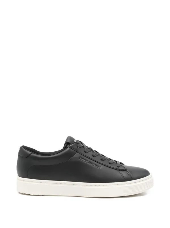 Leather Sneakers - Emporio Armani