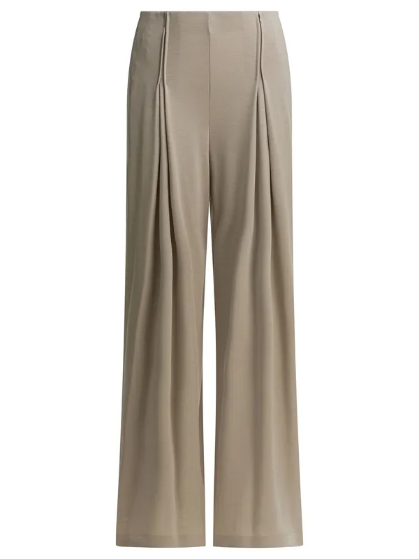 Wool Jersey Pants Trousers Beige - Max Mara Pure