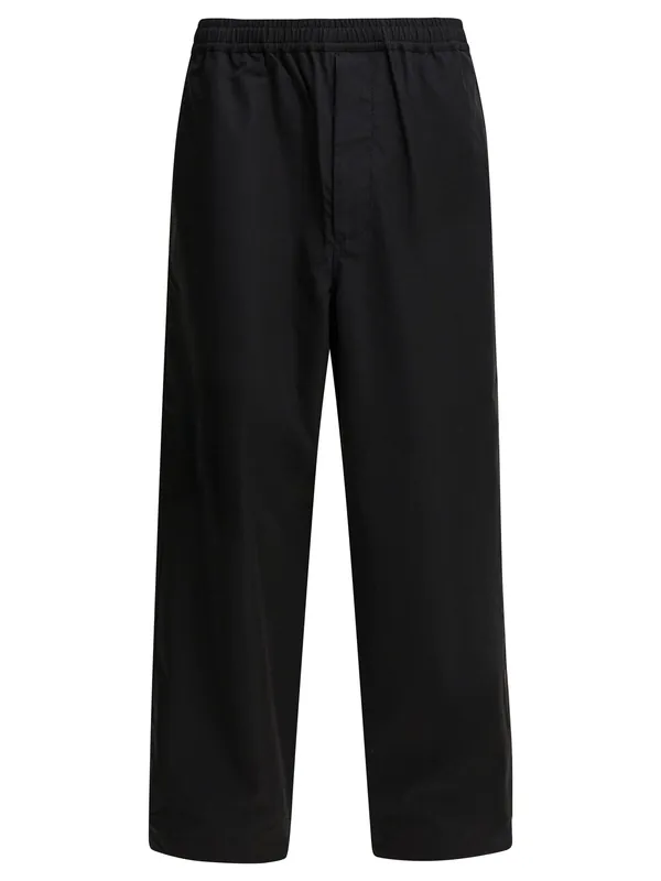 Wide-Leg Pants Trousers Black