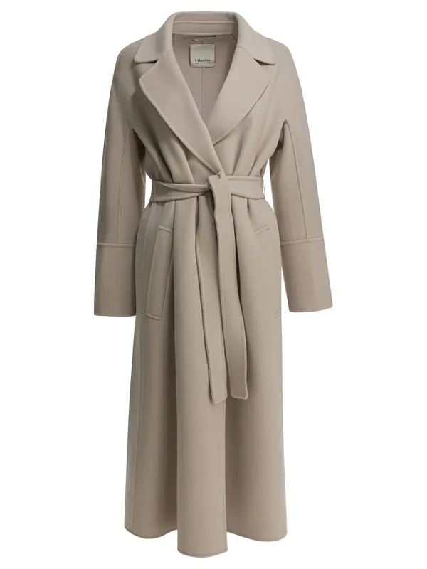 Alpaca Long Coat Jackets And Coats Beige - Max Mara S