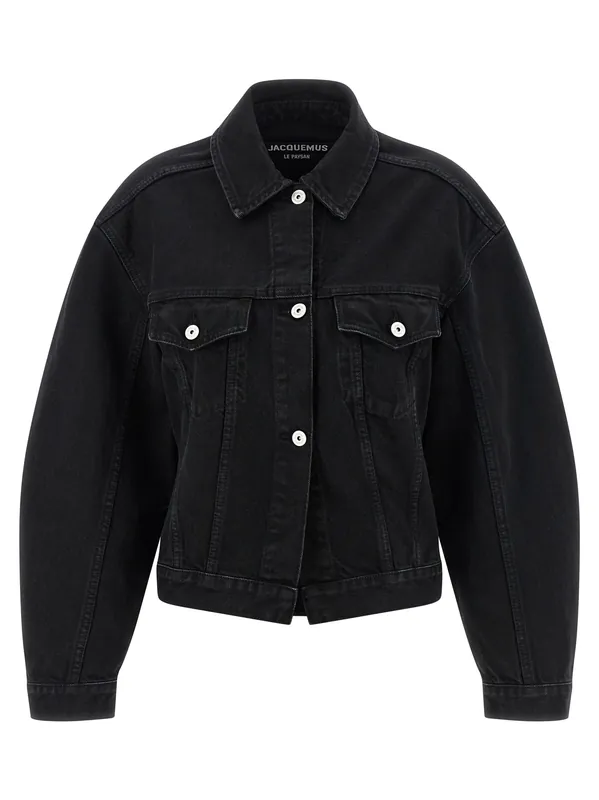La Veste De-Nimes Puffer Jackets Black