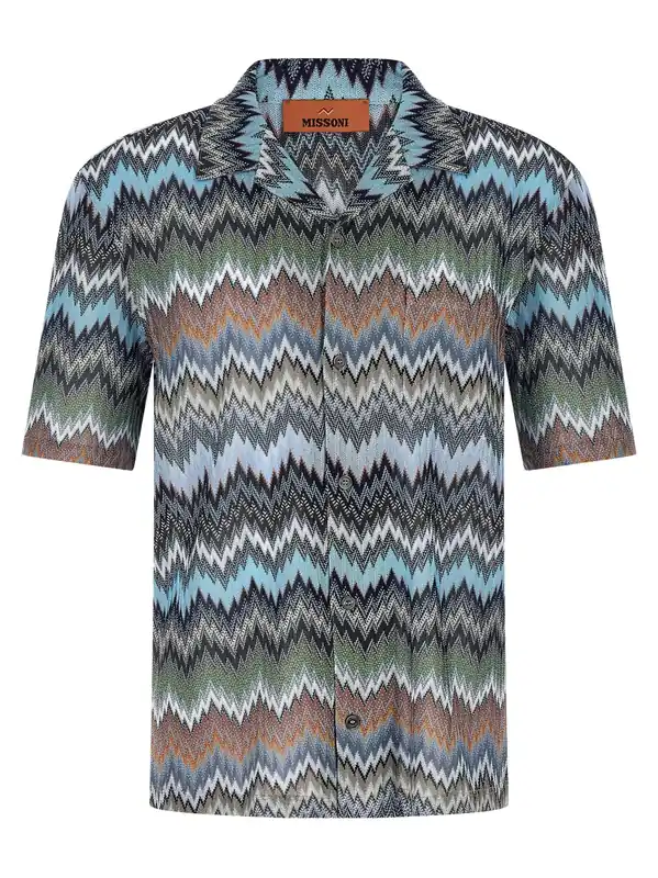 Chevron Snake Shirt Shirt And Blouse Multicolor - Missoni