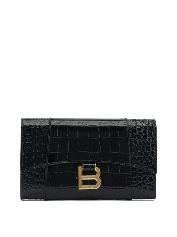 Hourglass Clutches Black - Balenciaga