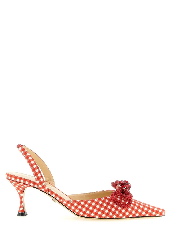Double Bow Pumps Red - Mach & Mach