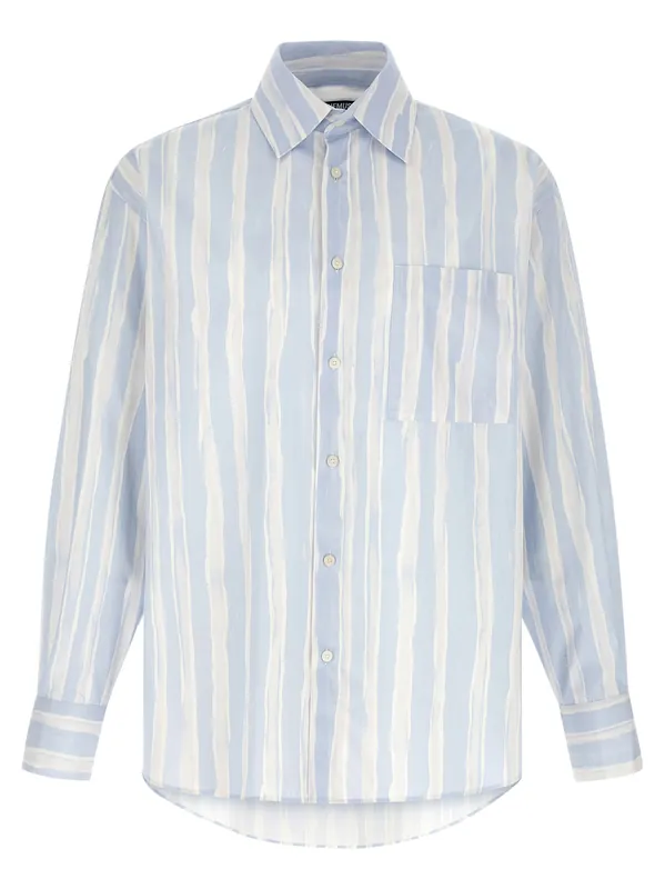 La Chemise Camargue Shirt And Blouse Light Blue - Jacquemus