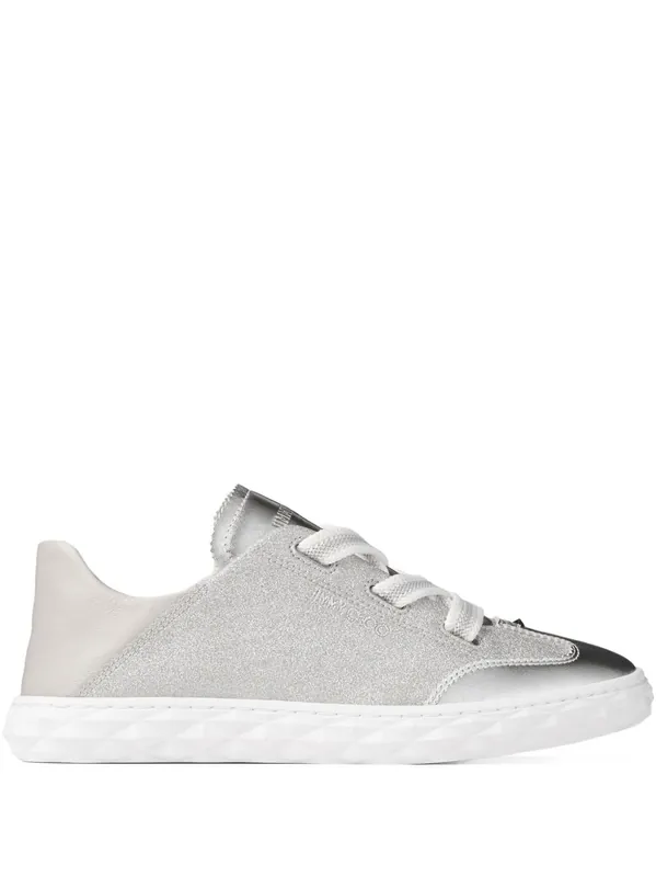 Diamond Light Leather Sneakers - Jimmy Choo