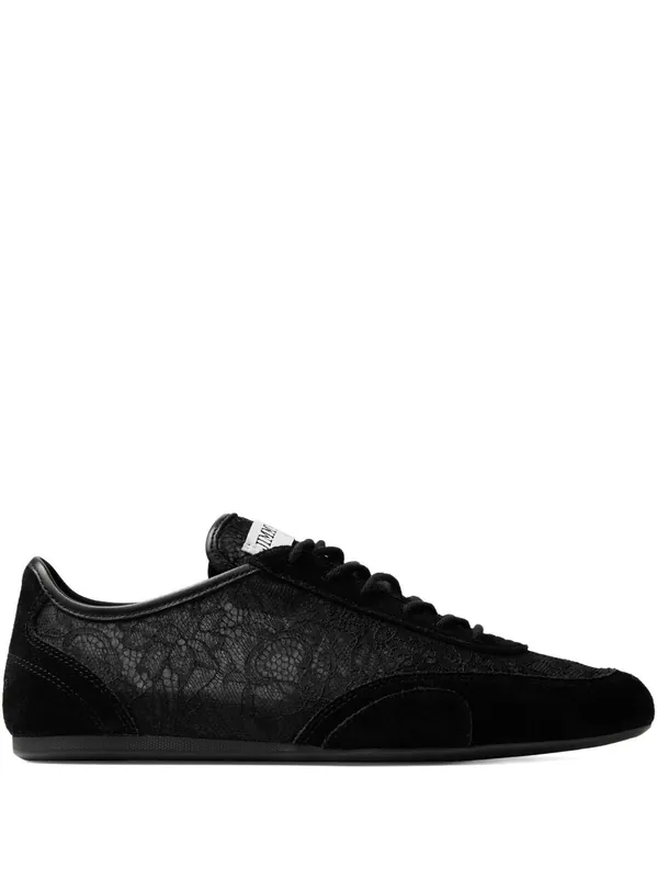 Sunny Leather Sneakers - Jimmy Choo