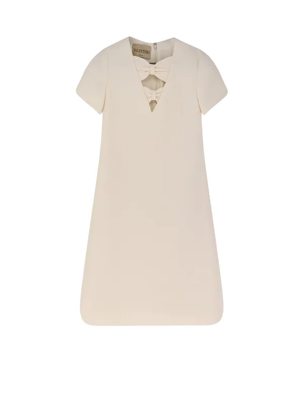 Virgin Wool And Silk Mini Dress - Valentino Garavani
