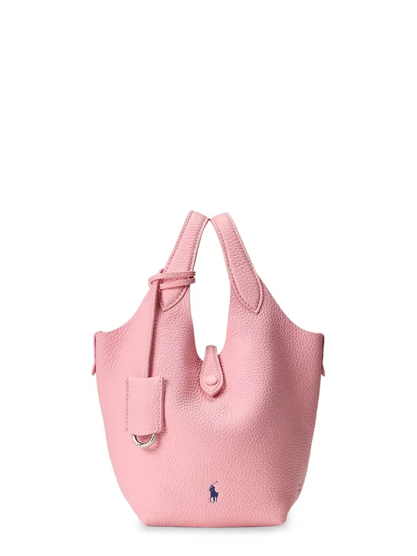 Leather Crossbody Bag With Engraved Logo - Polo Ralph Lauren