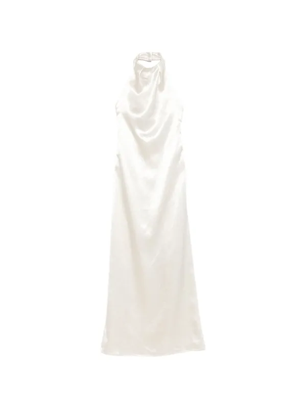 Satin Long Dress - Alysi