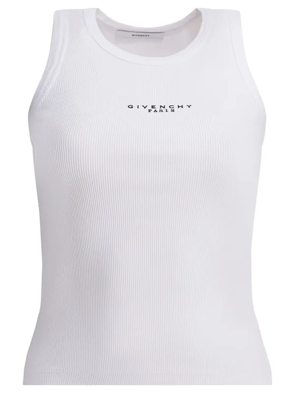 Logo Tank Top Tops White - Givenchy