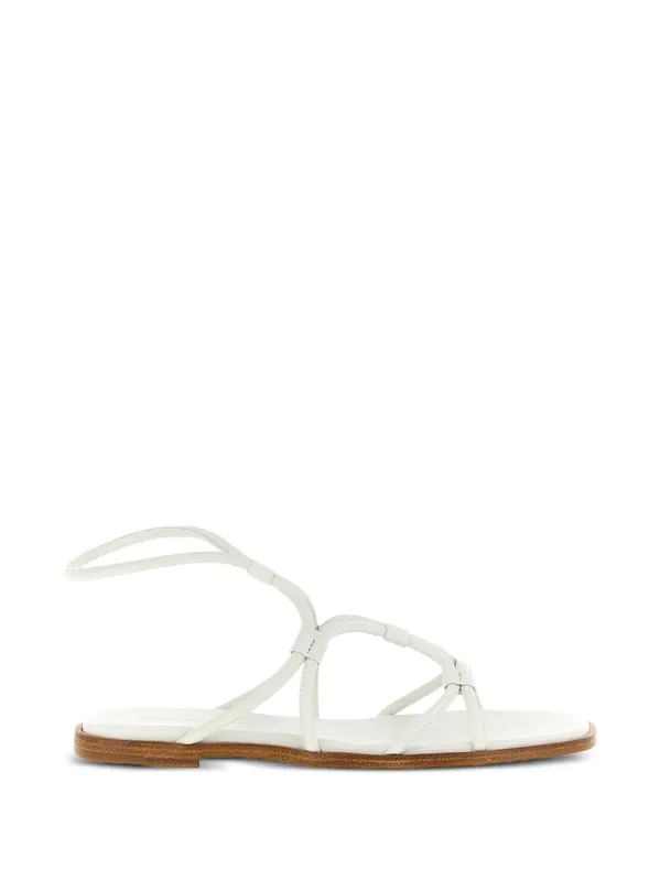 Leather Flat Sandals - Gianvito Rossi