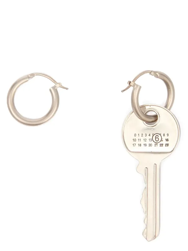 Earring Key Jewelry Silver - MM6 Maison Margiela