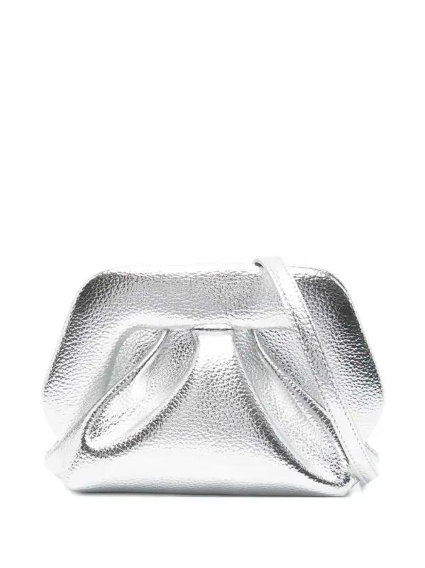 Small Bios Clutch Bag With Gathered Detail - Themoirè