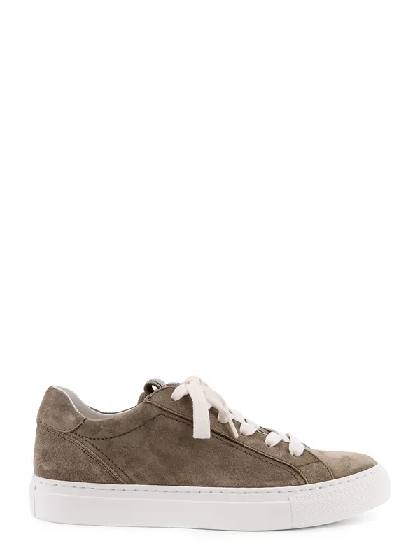 Suede Sneakers With Monile Details - Brunello Cucinelli