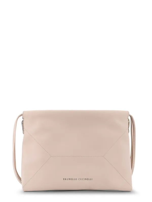 Bc Duo Leather Shoulder Bag - Brunello Cucinelli