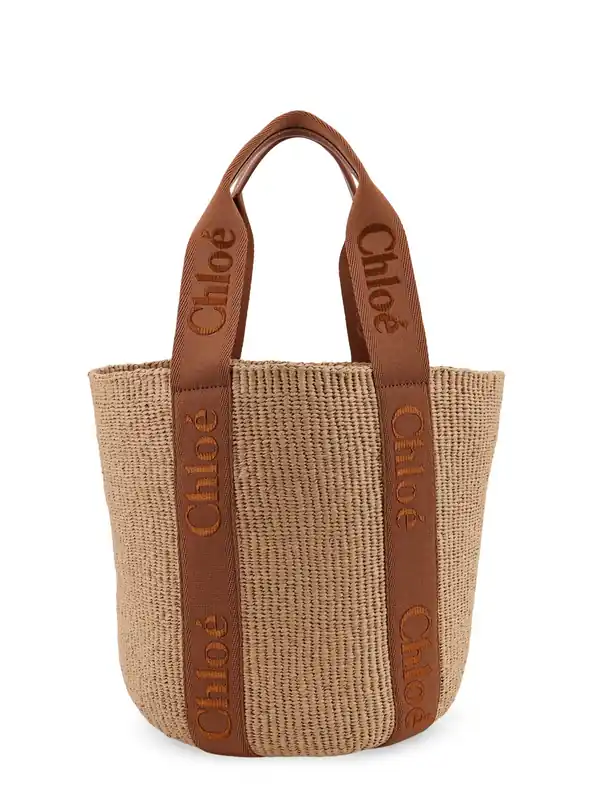 Woody Raffia Shoulder Bag - Chloé