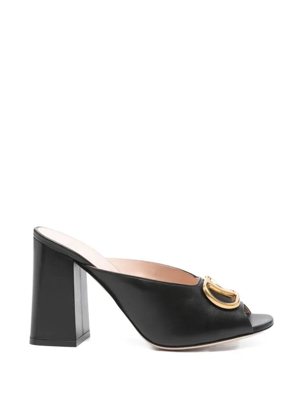 Vlogo Signature Leather Mules - Valentino Garavani