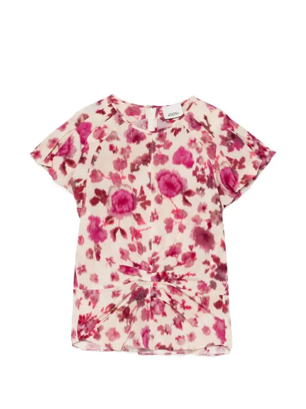 Tullya Printed Silk Top - Isabel Marant