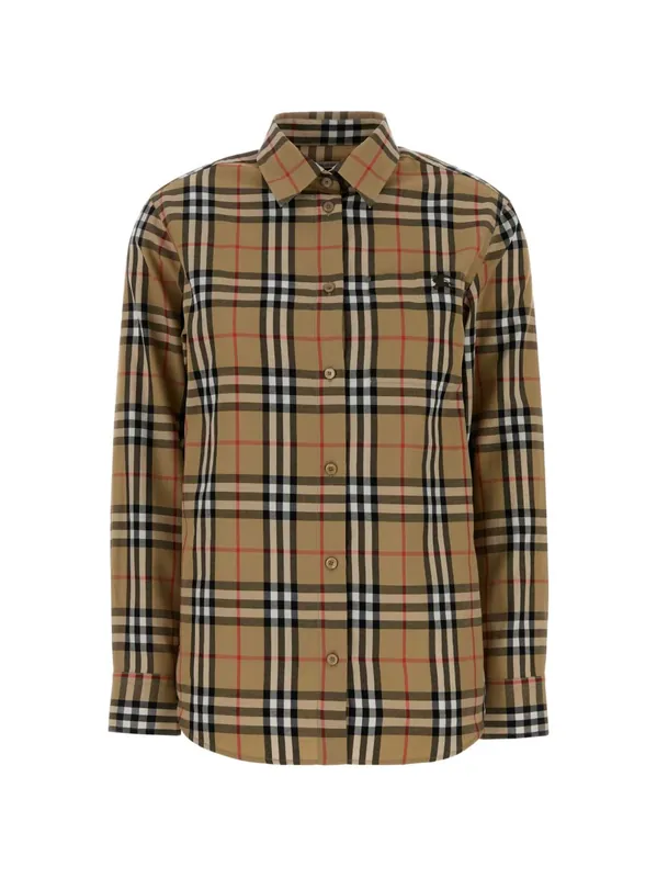 Check Cotton Shirt - Burberry