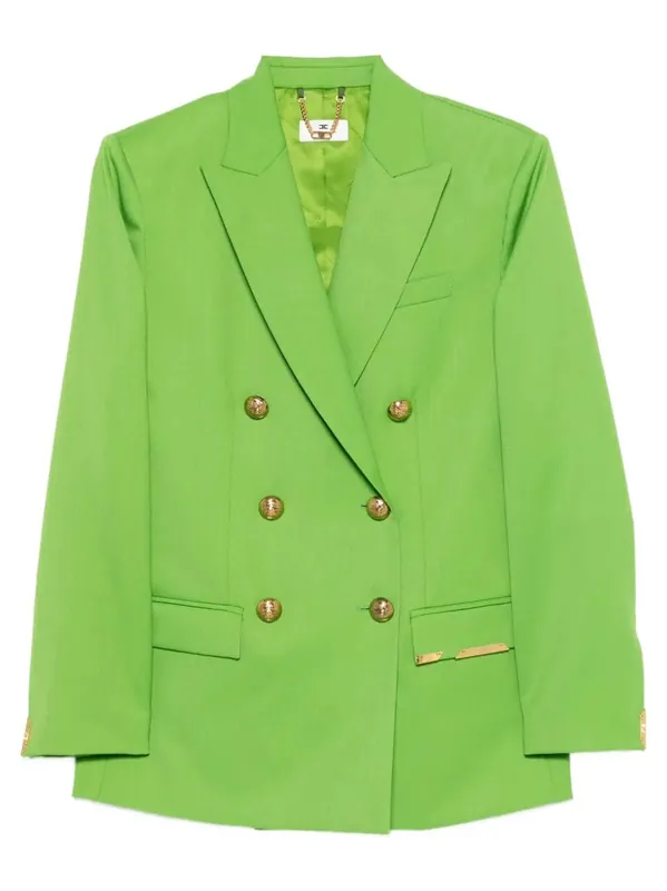 Cool Wool Jacket With Jewel Plaque - Elisabetta Franchi
