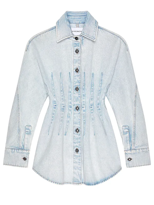 Cinched Waist Denim Cocoon Dress - Givenchy