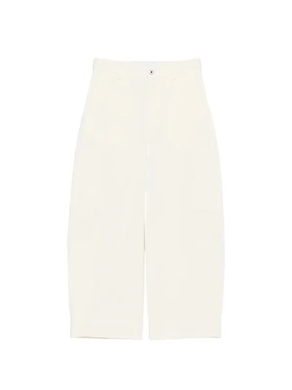 Cotton And Wool Cocoon Cropped Cargo Pants - Givenchy