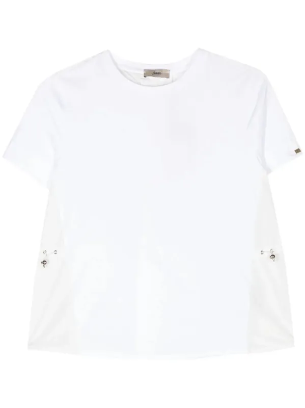 Cotton Jersey And New Techno Taffeta T-Shirt